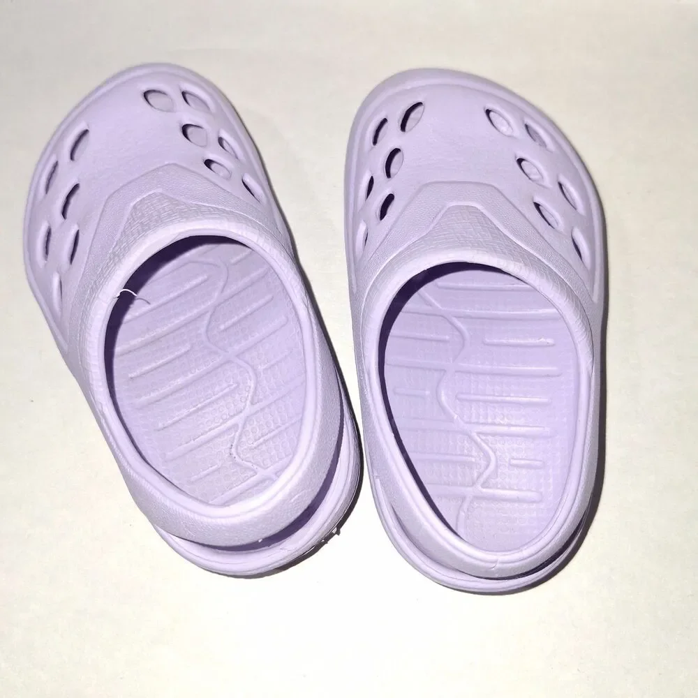 Wonder Nation Toddler Girls USA Clogs Shoes Lilac Purple Size 4 Infant Water